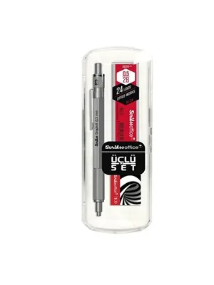 Scrikss Graph-x Metal Versatil Kalem+silgi+min 0.7 Kurşun Gri