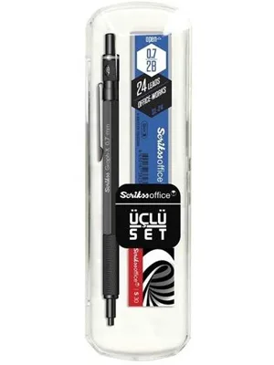 Scrikss Graph-x Metal Versatil Kalem+silgi+min 0.7 Mat Siyah