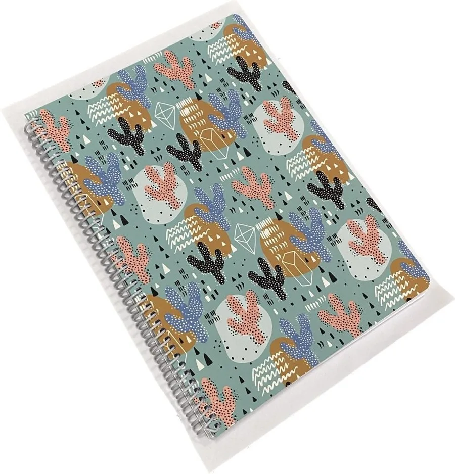 Lizy 19x26 Karton Kapak Spiralli Yumuşak Dokulu Laklı Çizgili Defter 100yp Spr19l