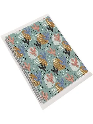 Lizy 19x26 Karton Kapak Spiralli Yumuşak Dokulu Laklı Çizgili Defter 100yp Spr19l