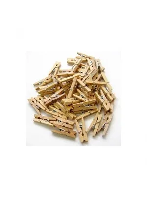 Mikro 25 Mm Ahşap Mandal Naturel 24 Lü Nm-24