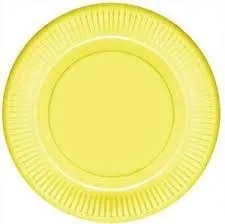 Nedi 22 Cm Karton Tabak 8 Li Düz Makaron Sarı 84527