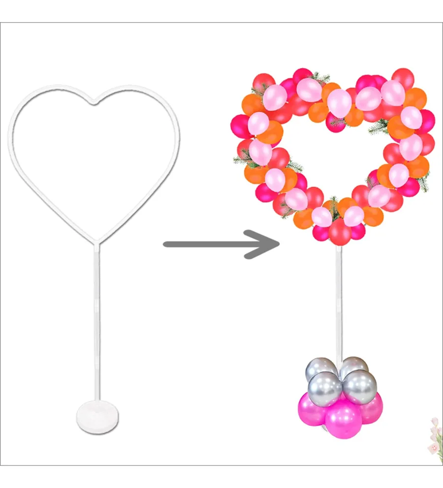 Nedi 165x65 Cm Balon Standı Ayaklı Kalp Modeli 593