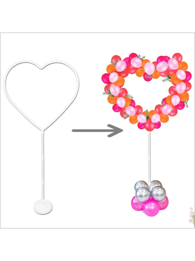 Nedi 165x65 Cm Balon Standı Ayaklı Kalp Modeli 593