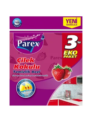 Parex Çilek Kokulu Temizlik Bezi 3"lü 1909746