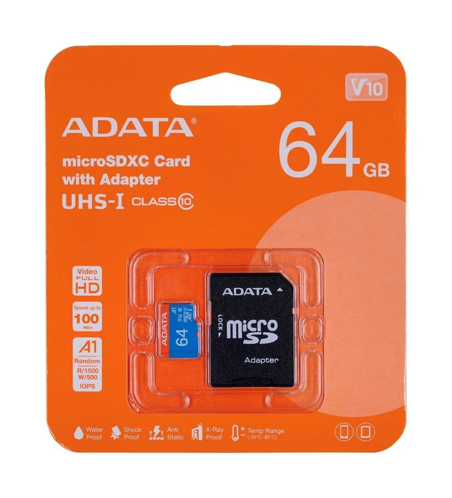Adata 64 Gb Premier Uhs-ı Class10 V10 Micro Sd Hafıza Kartı