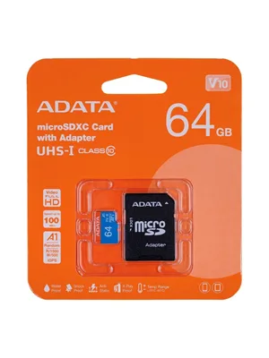 Adata 64 Gb Premier Uhs-ı Class10 V10 Micro Sd Hafıza Kartı
