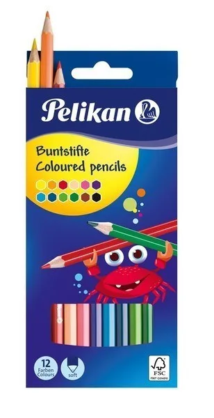 Pelikan 12 Renk Kuruboya Kalemi 724005