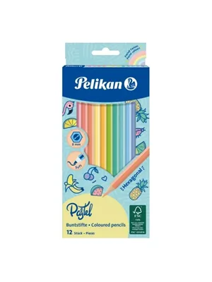 Pelikan 12 Renk Kuruboya Kalemi Pastel Renkler 701143