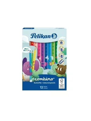 Pelikan Combino 12 Renk Jumbo Üçgen Kuruboya Kalemi 811194