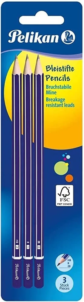 Pelikan 2b Kurşun Kalem 3"lü 978783