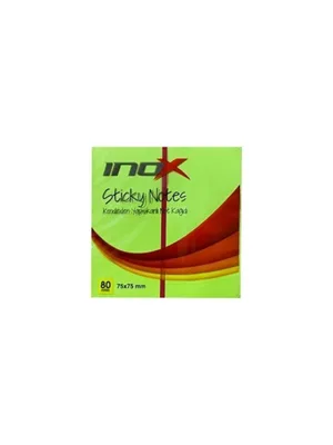 İnox 75x75 Yapışkanlı Not Kağıdı Şeffaf Yeşil 50 Yp 09674