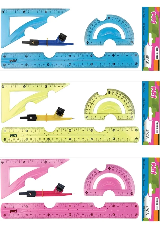 Puti Kırılmaz Flexi Çizim Seti Pergelli 4"lü 0874