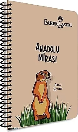 Faber Castell Anadolu Mirası A4 Kraft Kapak Spiralli Defter Çizgili 120 Yp 5075000487