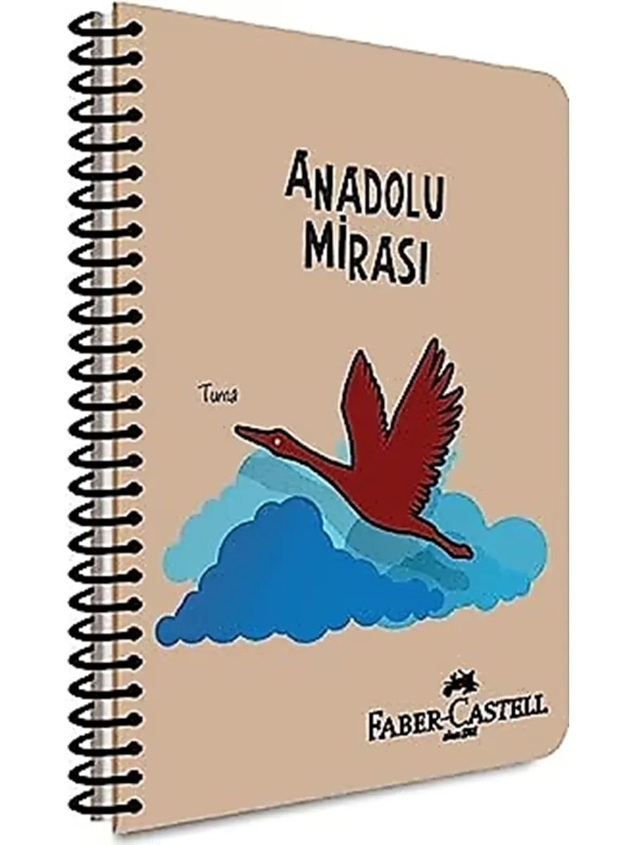 Faber Castell Anadolu Mirası A4 Kraft Kapak Spiralli Defter Kareli 100 Yp 5075000486