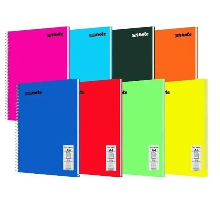 Umur Mynote Flex Neon A4 Pp Kapak Spiralli Defter Çizgili 80 Yp Mfxne-a480-ç
