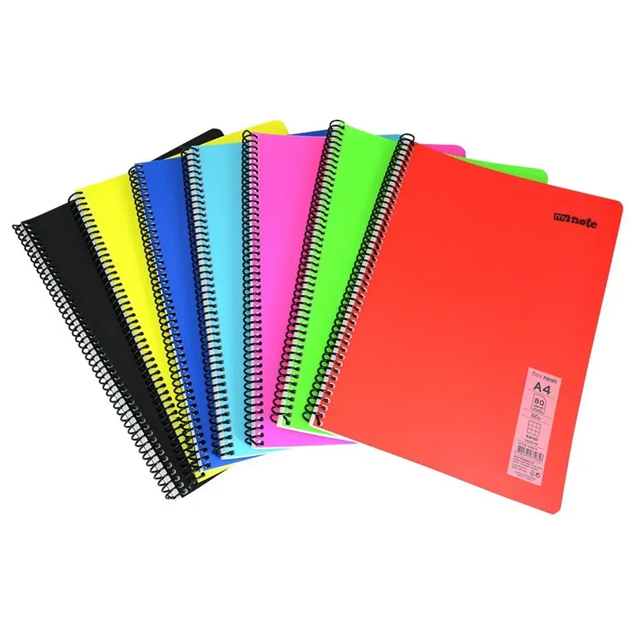 Umur Mynote Flex Neon A5 Pp Kapak Spiralli Defter Çizgili 80 Yp Mfxne-a580-ç