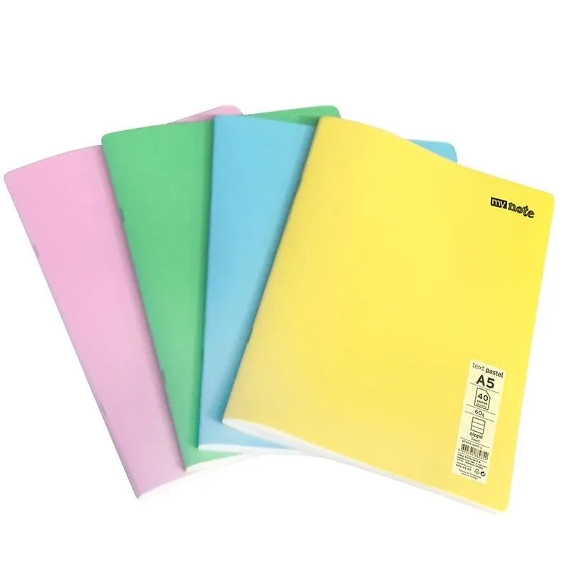 Umur Mynote Text Pastel A4 Pp Kapak Defter Kareli 80 Yp Mtxpa-a480-k