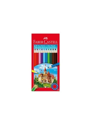 Faber Castell Kuruboya Kalemi 12 Renk Tam Boy 5178000071