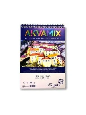 Van Dyck A5 200 Gr 20sy Akvamix Mikroperforeli Resim Bloğu Vd300005