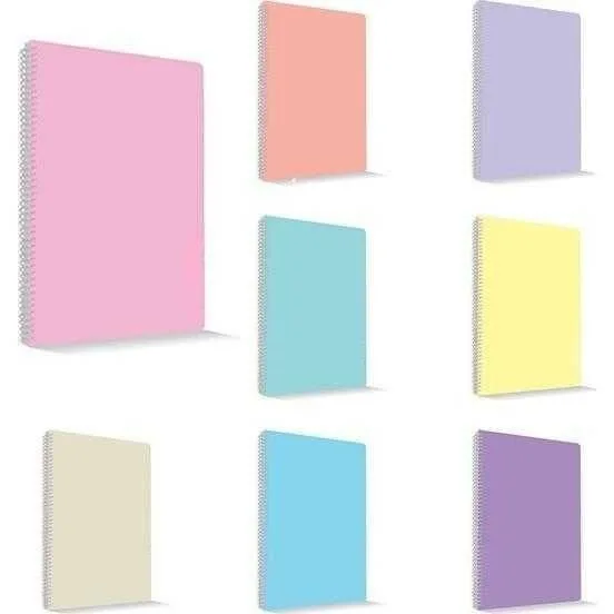 Umur Mynote Flex Pastel A4 Pp Kapak Spiralli Defter Kareli 60 Yp Mfxpa-a460-k