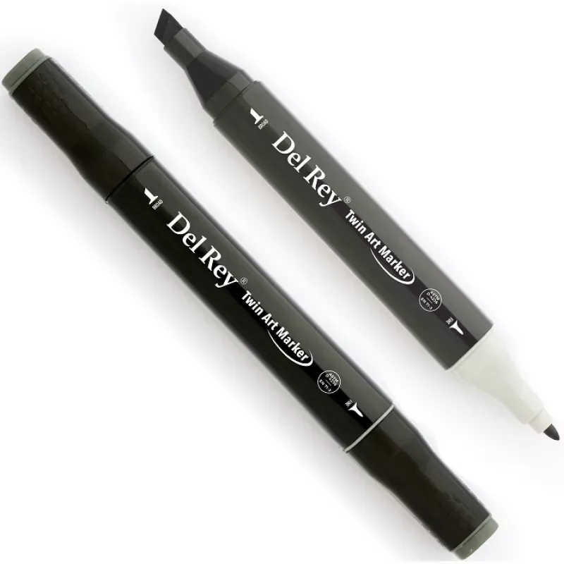 Del Rey Twin Çift Uçlu Marker Kalem Cg7 Cool Grey