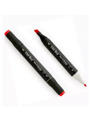 Del Rey Twin Çift Uçlu Marker Kalem R11 Carmine