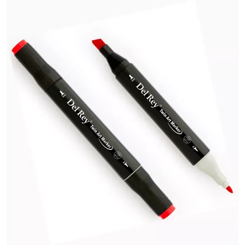 Del Rey Twin Çift Uçlu Marker Kalem R11 Carmine