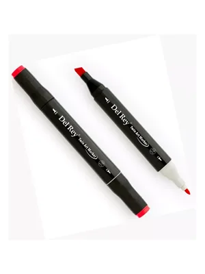Del Rey Twin Çift Uçlu Marker Kalem R10 Deep Red