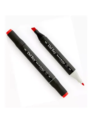 Del Rey Twin Çift Uçlu Marker Kalem R13 Scarlet