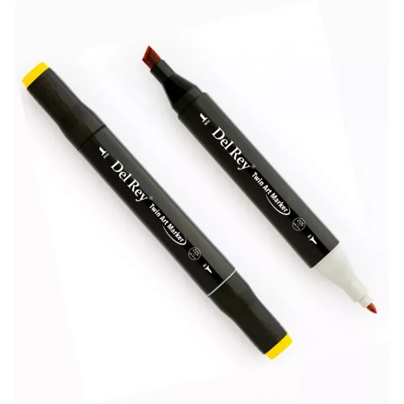 Del Rey Twin Çift Uçlu Marker Kalem Yr32 Deep Yellow