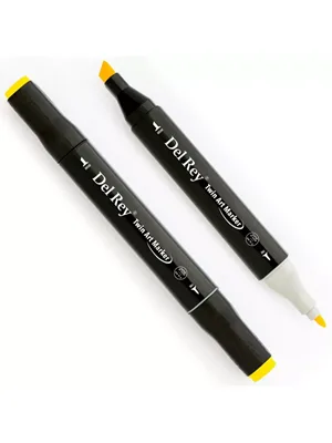 Del Rey Twin Çift Uçlu Marker Kalem Y35 Lemon Yellow