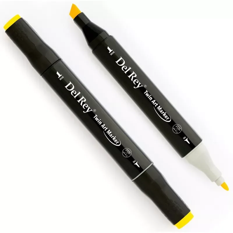 Del Rey Twin Çift Uçlu Marker Kalem Y35 Lemon Yellow