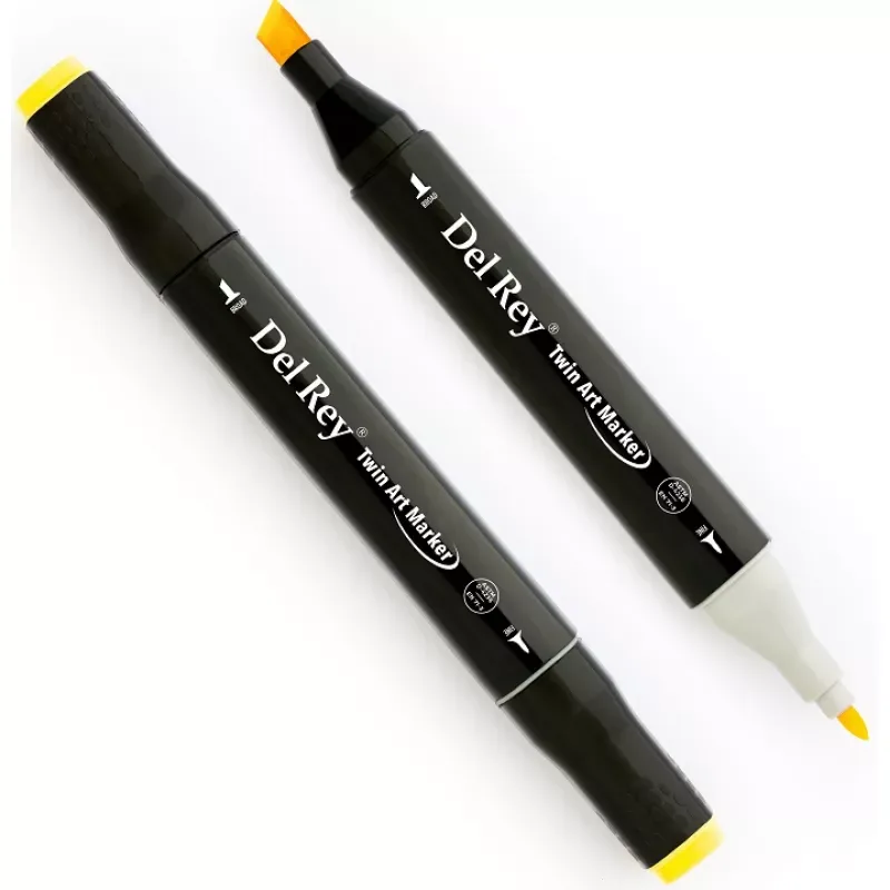 Del Rey Twin Çift Uçlu Marker Kalem Y38 Pale Yellow