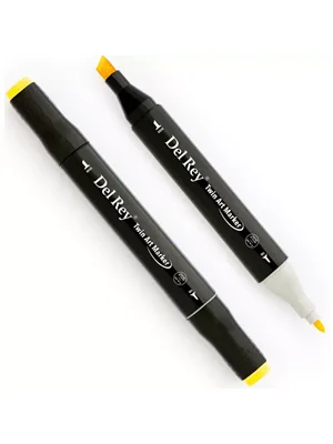 Del Rey Twin Çift Uçlu Marker Kalem Y38 Pale Yellow