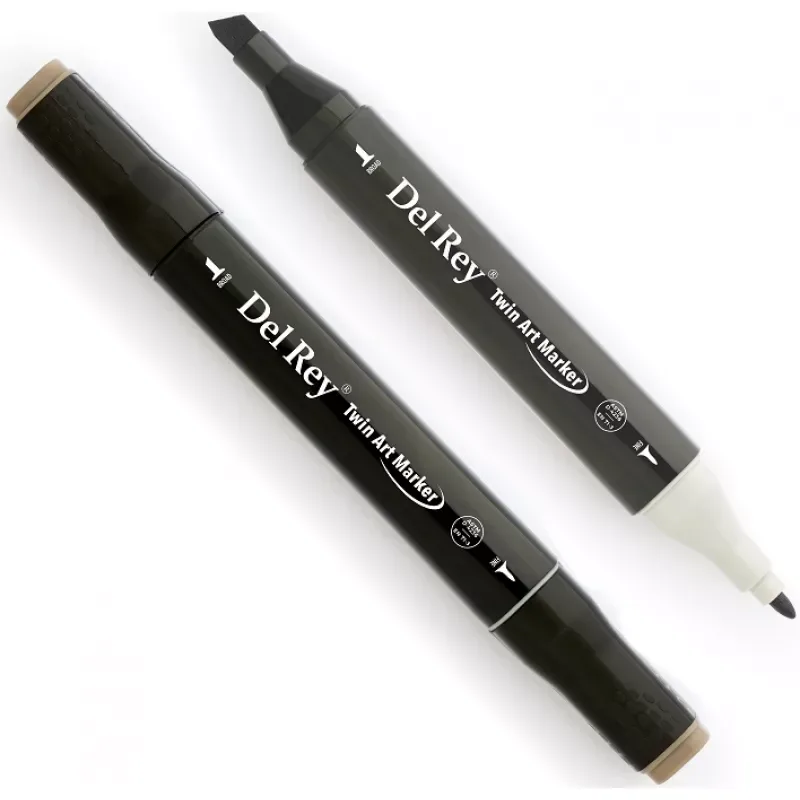 Del Rey Twin Çift Uçlu Marker Kalem Wg7 Warm Grey
