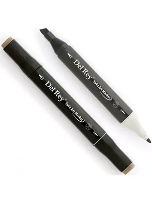 Del Rey Twin Çift Uçlu Marker Kalem Wg7 Warm Grey