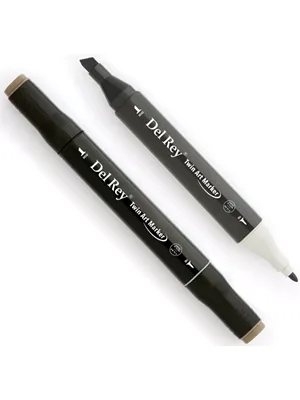 Del Rey Twin Çift Uçlu Marker Kalem Wg8 Warm Grey