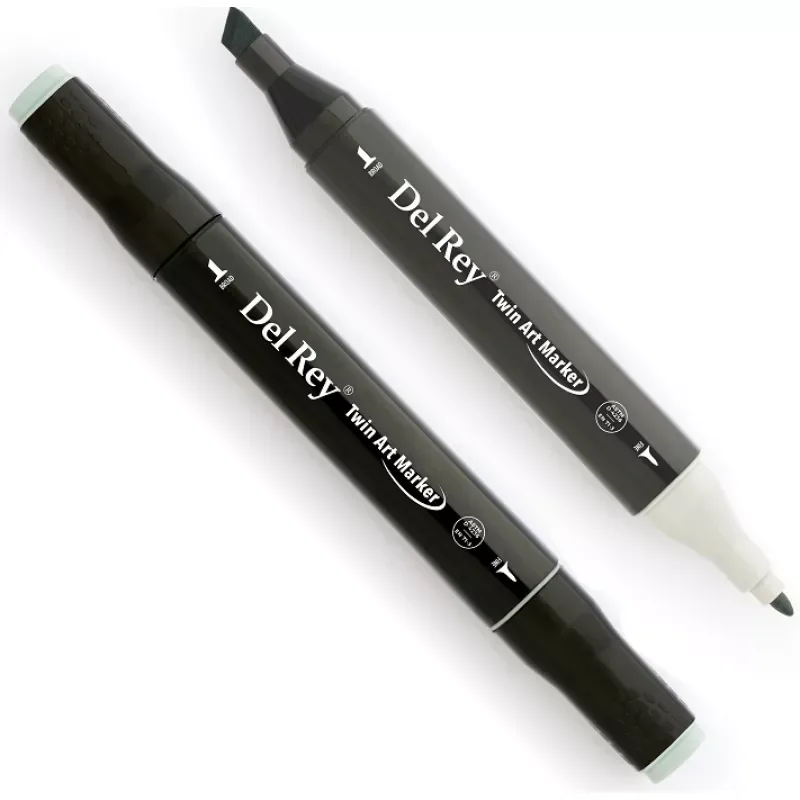 Del Rey Twin Çift Uçlu Marker Kalem Gg3 Green Grey