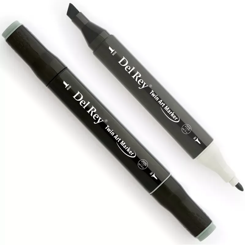 Del Rey Twin Çift Uçlu Marker Kalem Gg5 Green Grey
