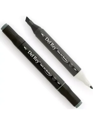 Del Rey Twin Çift Uçlu Marker Kalem Gg7 Green Grey