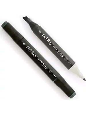 Del Rey Twin Çift Uçlu Marker Kalem Gg9 Green Grey