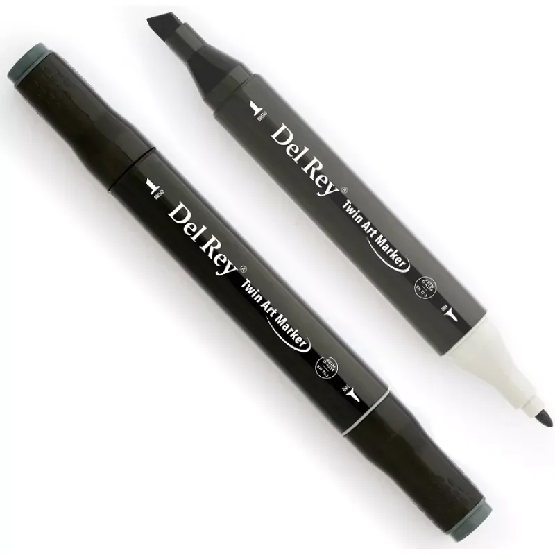 Del Rey Twin Çift Uçlu Marker Kalem Gg9 Green Grey