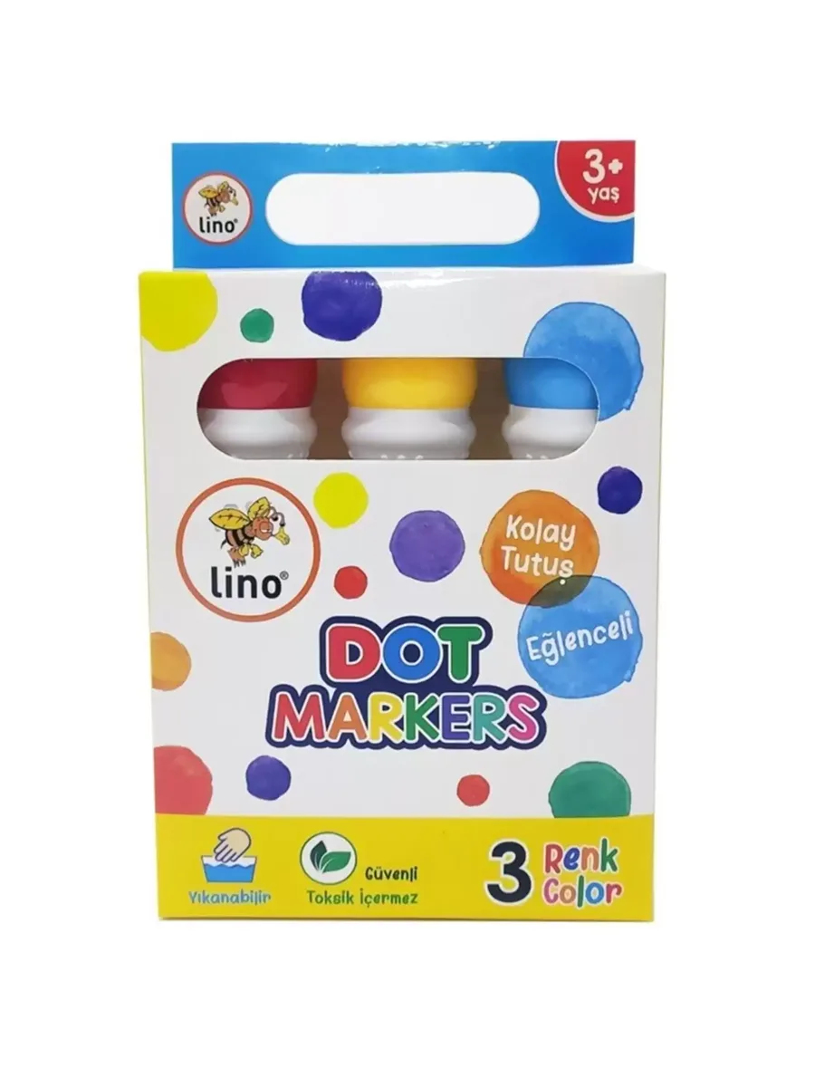Lino Dot Markers(yıkanabilir) Mini 6"lı Ln-506