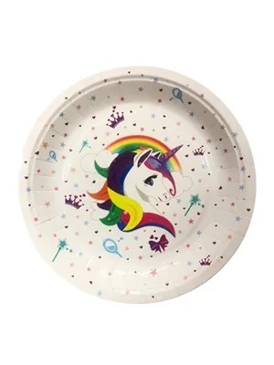 Nedi 22 Cm Karton Tabak 8 Li Unicorn 70374