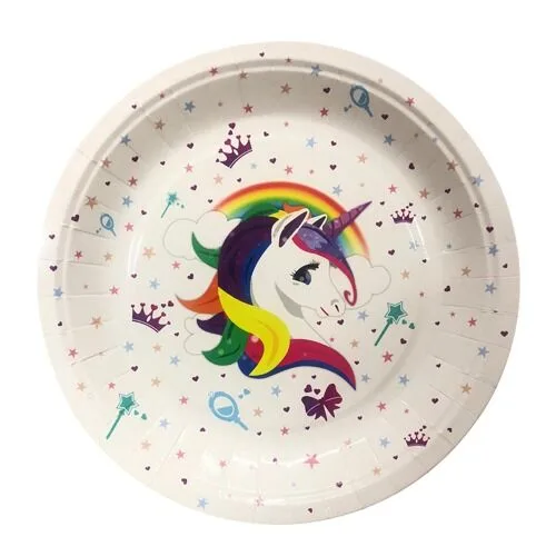 Nedi 22 Cm Karton Tabak 8 Li Unicorn 70374