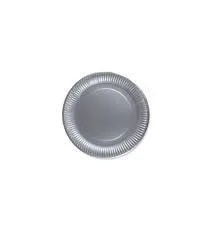 Nedi 22 Cm Karton Tabak 8 Li Düz Gümüş 52388