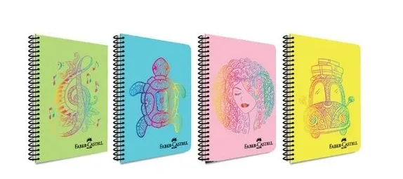 Faber Castell Faces A4 Pp Kapak Spiralli Defter Çizgili 100 Yp 5075000492
