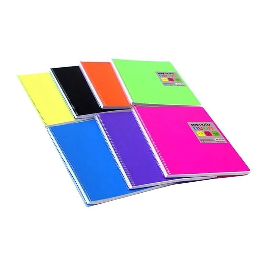 Umur Mynote Flex Neon A4 Pp Kapak Spiralli Defter Kareli 120 Yp Mfxne-a4120-k