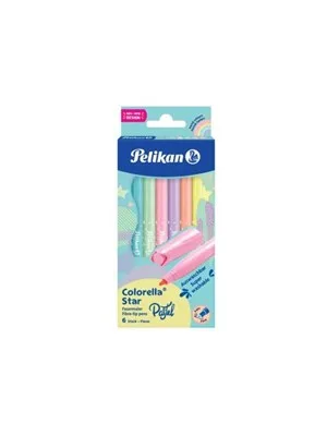 Pelikan Colorella Star Keçeli Kalem Pastel Renkler 6 Renk 822282